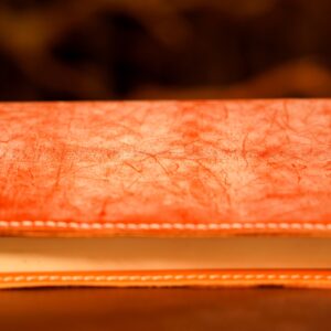 Plant tanned leather handmade customized diary
