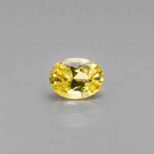 0.55 ct Natural Yellow Sapphire | Unheated | Oval Step Cut | Ceylon (Sri Lanka)