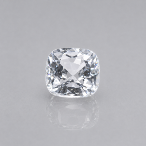 0.66 ct Natural White Sapphire | Rectangular Step Cut | Eye Clean | Sri Lanka