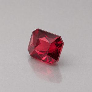 2.80ct Unheated Vivid Red Almandine Garnet | Sri Lanka | Rectangular Mix Brilliant