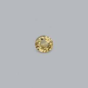 Natural Yellow Sapphire 0.70 Carat Round Step Cut | Ceylon Loose Gemstone