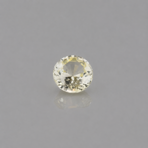 Natural Light Yellow Sapphire 1.09 Ct | Unheated Round Step Cut Ceylon Gemstone