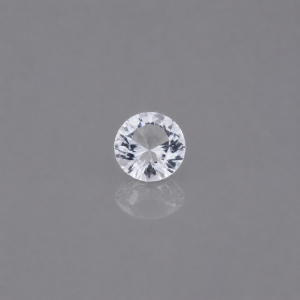 1.45 ct Natural White Topaz | Round Diamond Cut | Colorless | Unheated