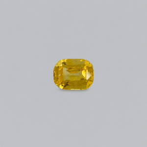 Natural Yellow Sapphire 1.58 Carat Step Cushion Cut Ceylon Gem